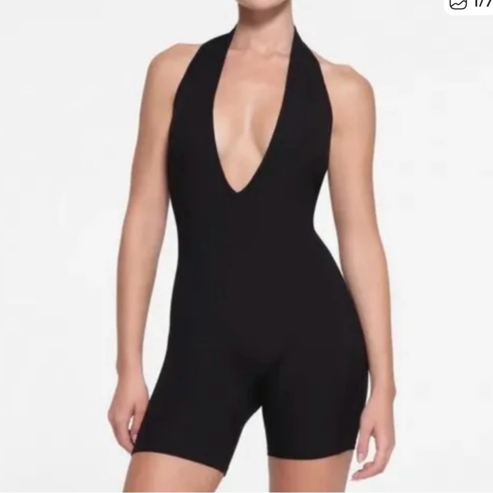 NWT SKIMS soft halter bodysuit